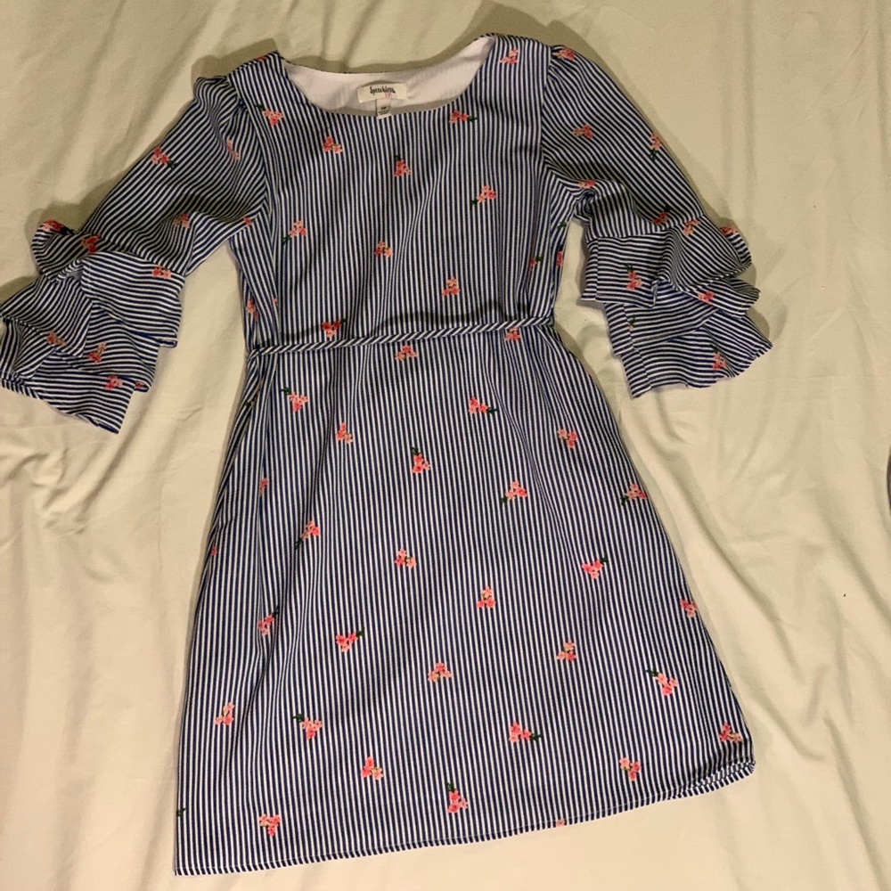 striped floral dress